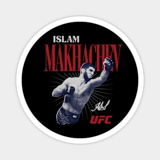 Islam Makhachev Retro Bitmap Magnet